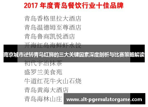 南京城市逆转青岛红狮的三大关键因素深度剖析与比赛策略解读